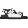 Pack 9 JULIETTE SANDAL CANVAS WHITE/BLACK