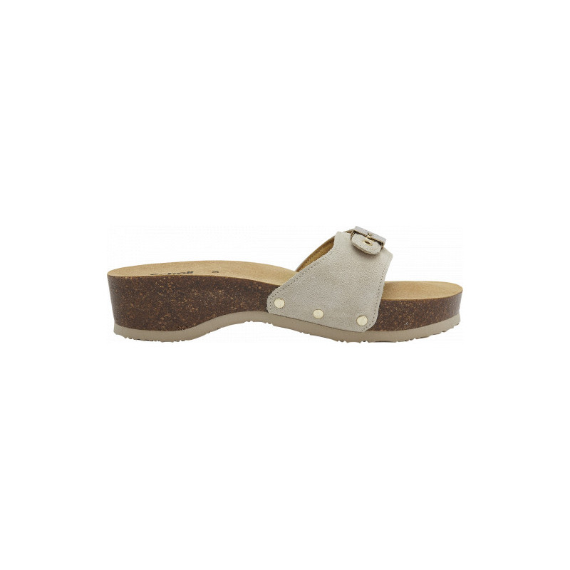 Pack 9 PESCURA HEEL CORK SUEDE SP OFF WHITE