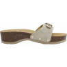 Pack 9 PESCURA HEEL CORK SUEDE SP OFF WHITE