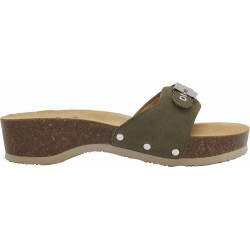 Pack 9 PESCURA HEEL CORK SUEDE SP KHAKI