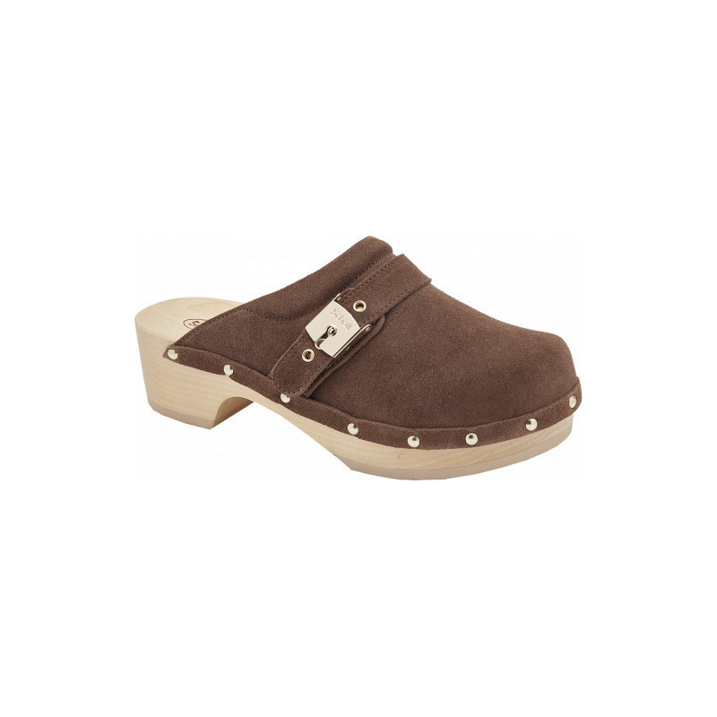 Pack 14 PESCURA CLOG 50 SUEDE BIS COGNAC