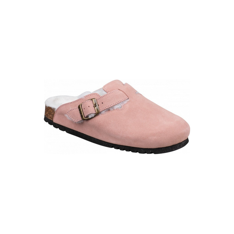 FAE Suede Bis/ Sheepskin Dusty Pink