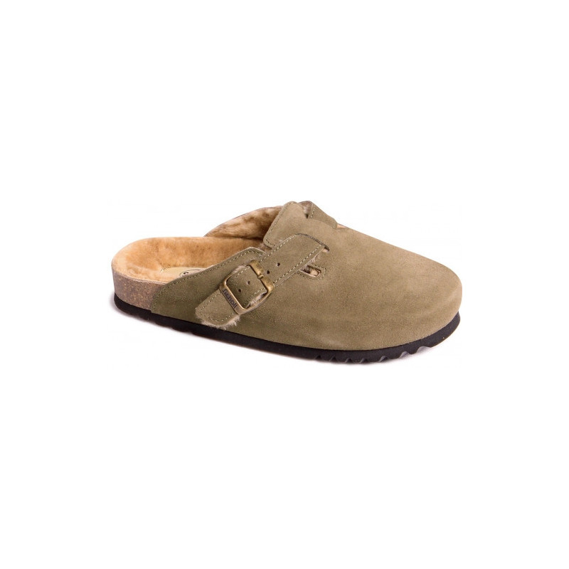 FAE Suede Bis/ Sheepskin Khaki