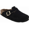 FAE Suede Bis/ Sheepskin Black