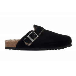 OLIVIER NEW SUEDE/SHEEPSKIN BLACK