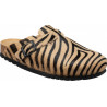 FAE PRINTED LEATHER ZEBRA BEIGE/BLACK