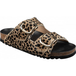 NOELLE PRINTED LEATHER LEOPARD